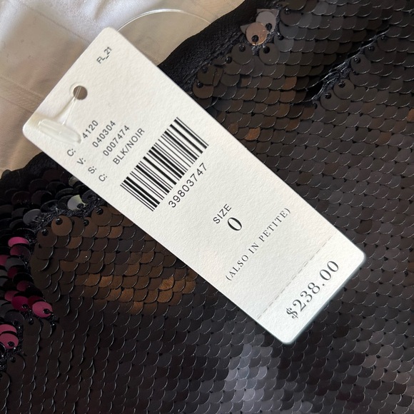 Anthropology Paper Crown Black Sequin Skirt BNWT - Picture 7 of 8